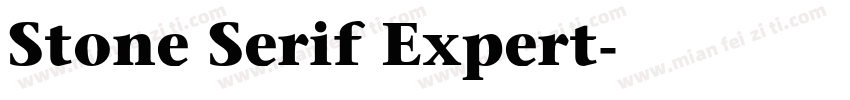 Stone Serif Expert字体转换